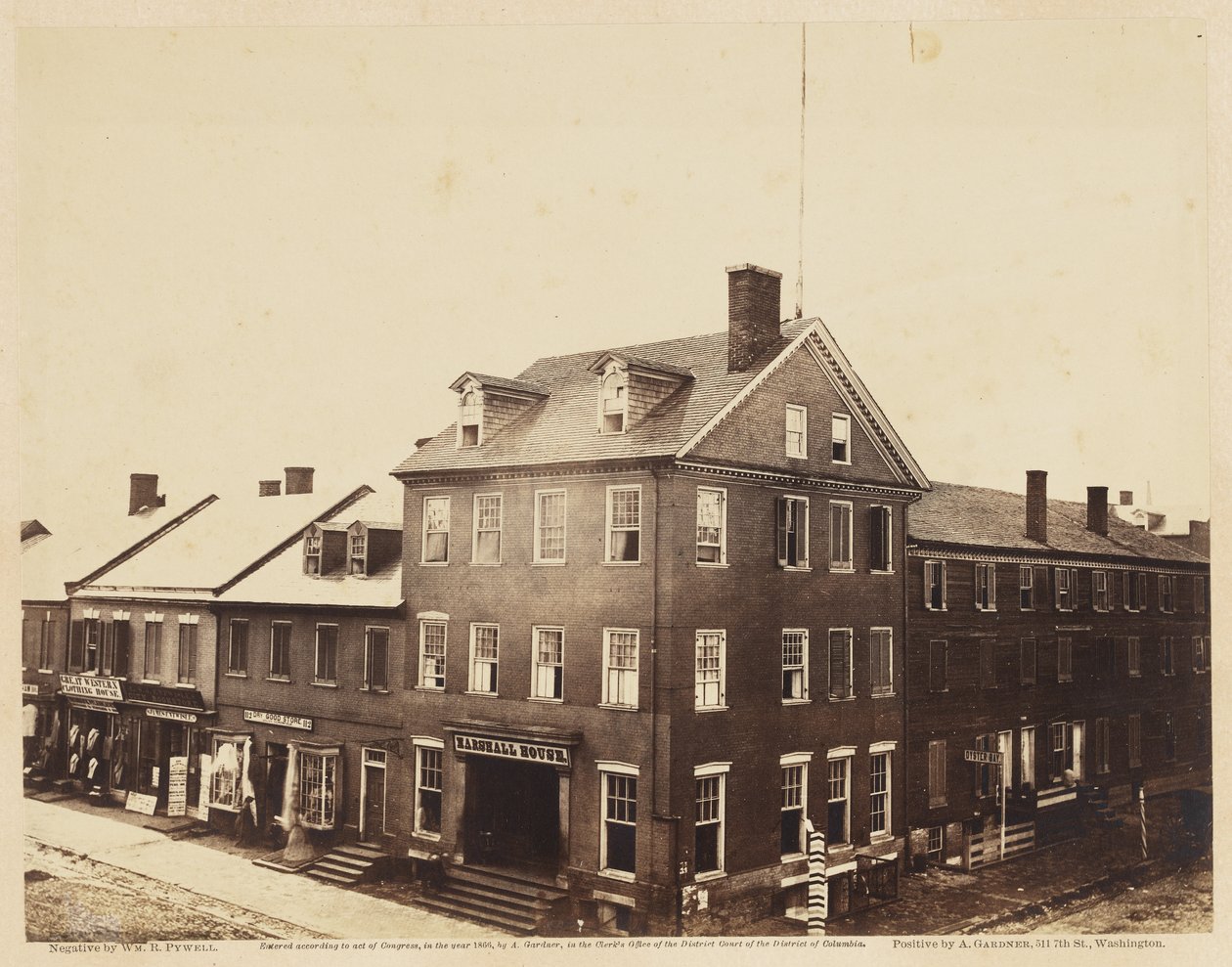 Marshall House, Alexandria, Virginia, August 1862 von William Redish Pywell