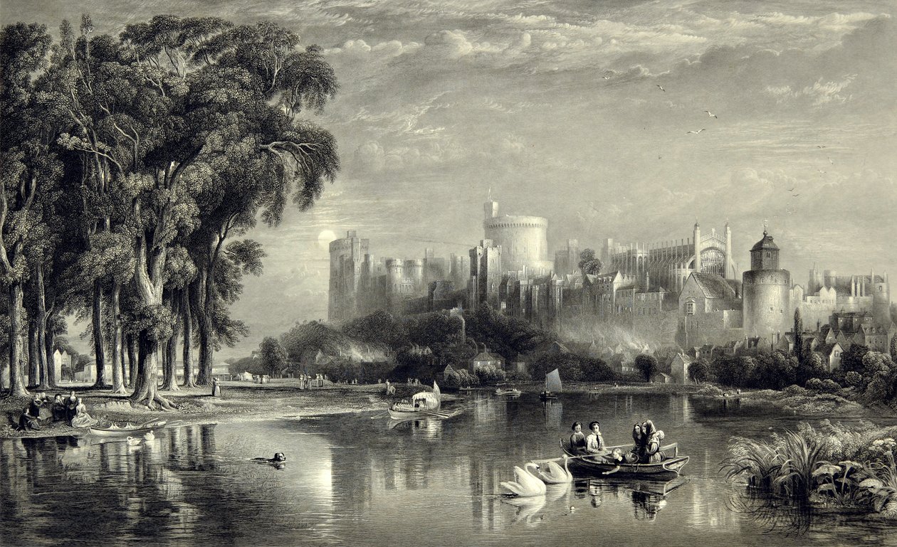 Schloss Windsor von Nordwesten von William Richardson