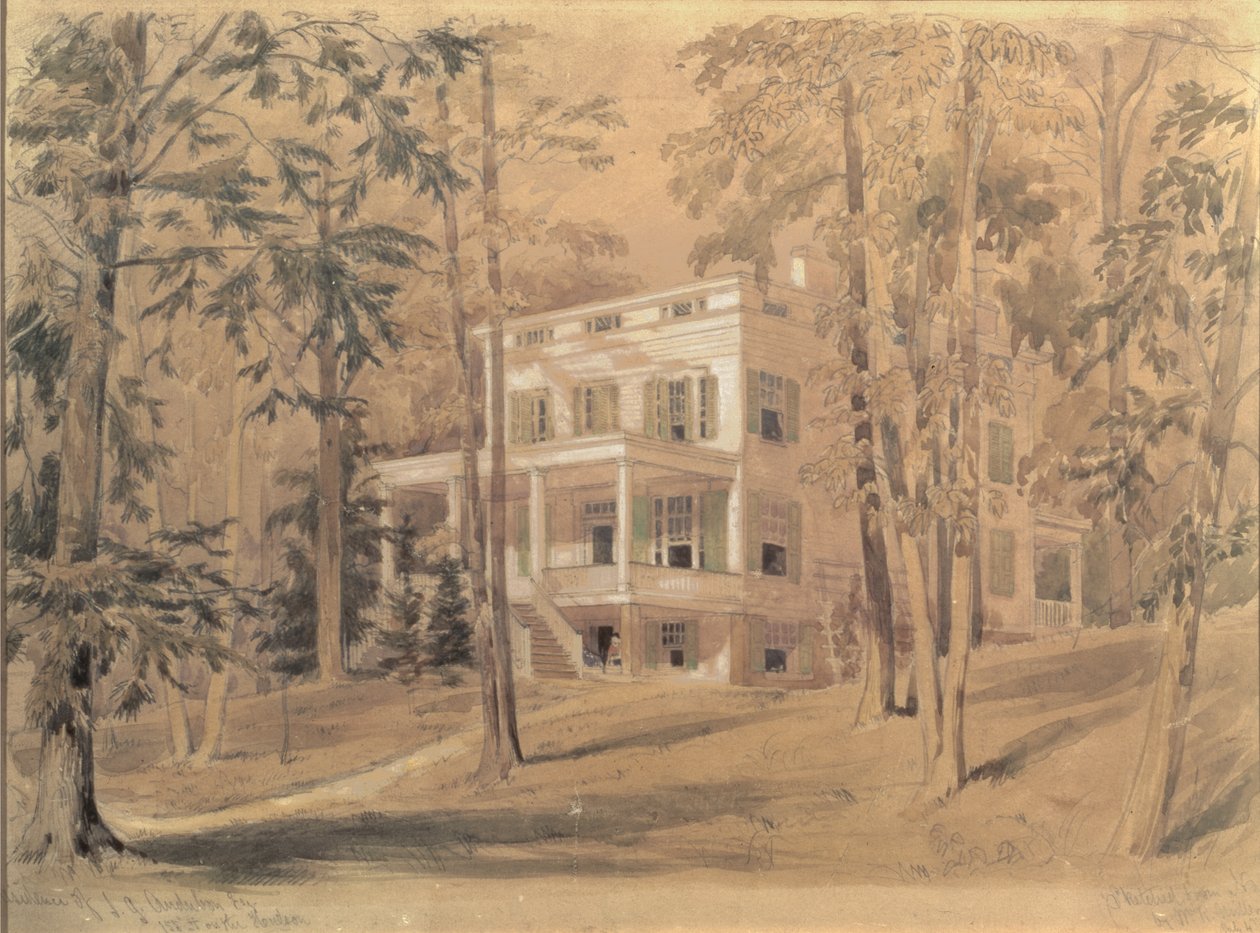 Das Haus von John James Audubon, New York von William Rickarby Miller