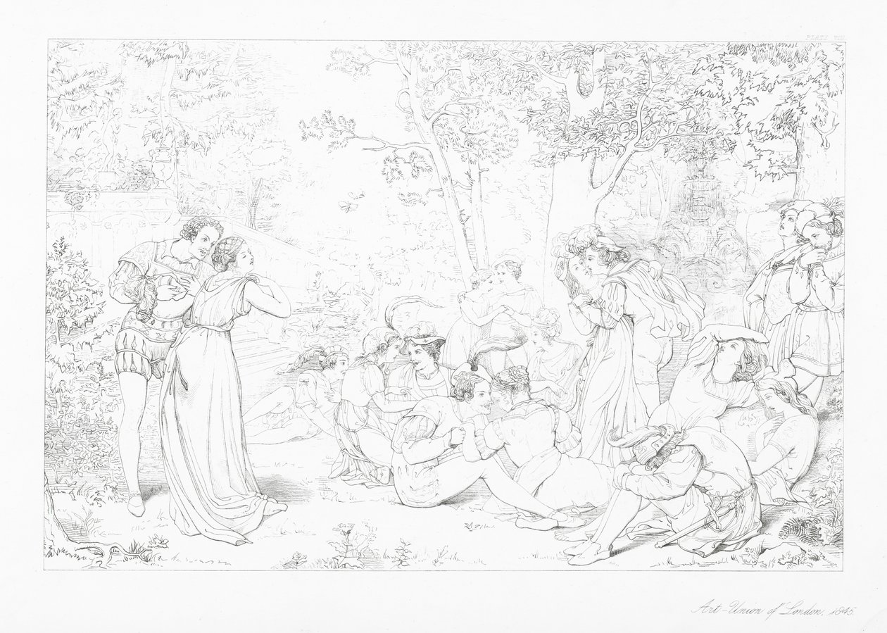 Illustration für The Castle of Indolence von James Thomson von William Rimer