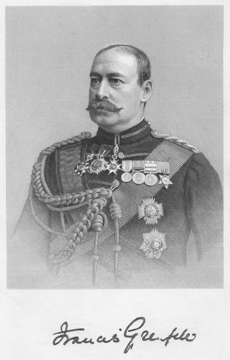 Francis Grenfell, 1893 von William Roffe: Kunstdruck