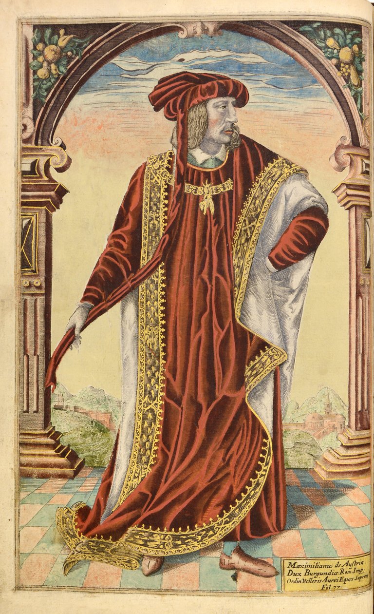 Kaiser Maximilian I., aus Honor Military, and Civill, William Segar, veröffentlicht von Robert Barker, London, 1602 von William Rogers