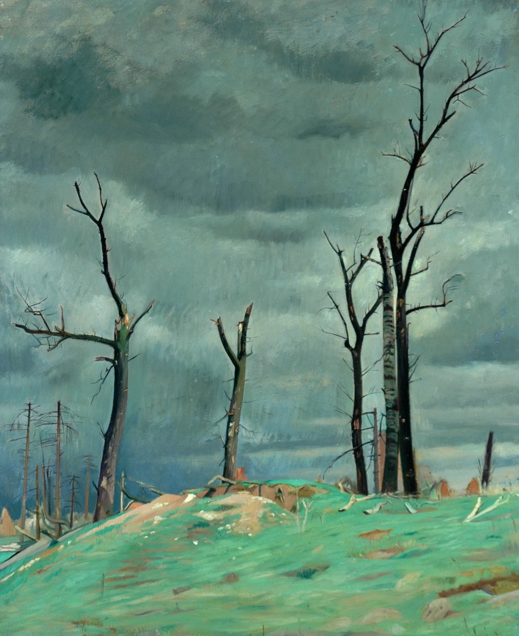 Allee des Schlosses, Bourlon, Westfront von William Rothenstein