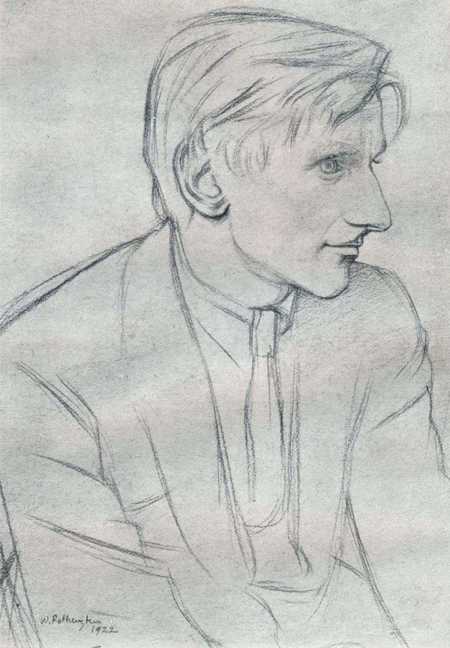 Edmund Charles Blunden 1896-1974 von William Rothenstein