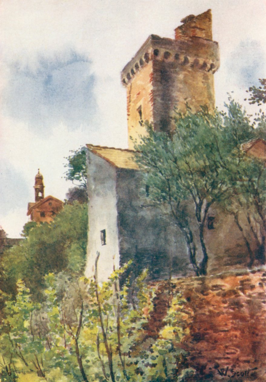 Turm in Bergeggi von William Scott