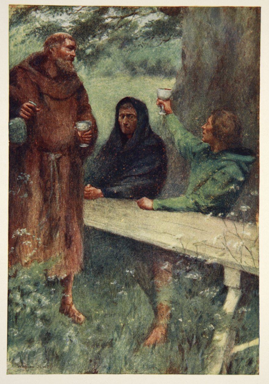 Robin Hood und der schwarze Mönch, Frontispiz aus 