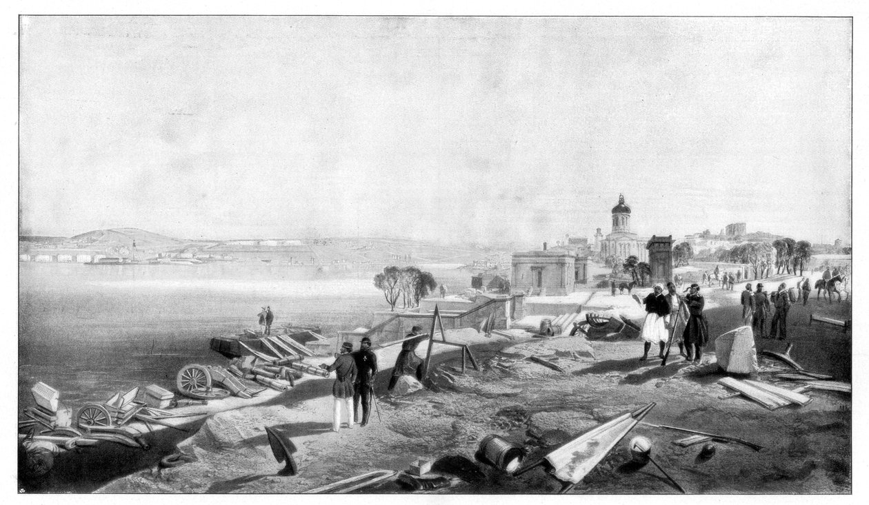 Sebastopol von der Rückseite des Fort Nicholas, 1900 von William Crimea Simpson