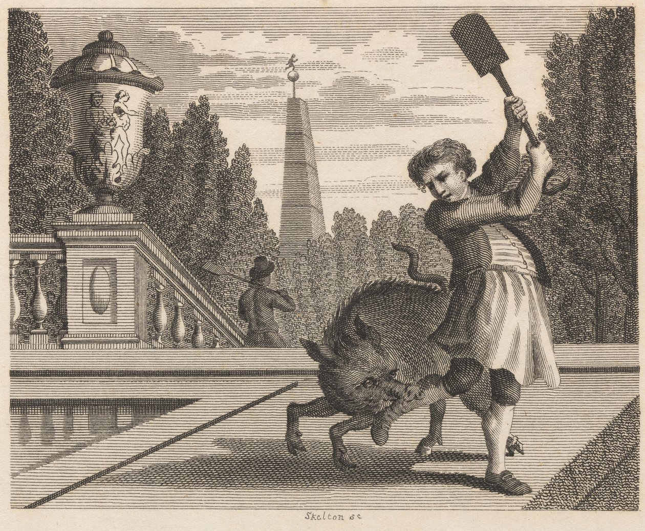Der Gärtner und das Schwein von William Skelton