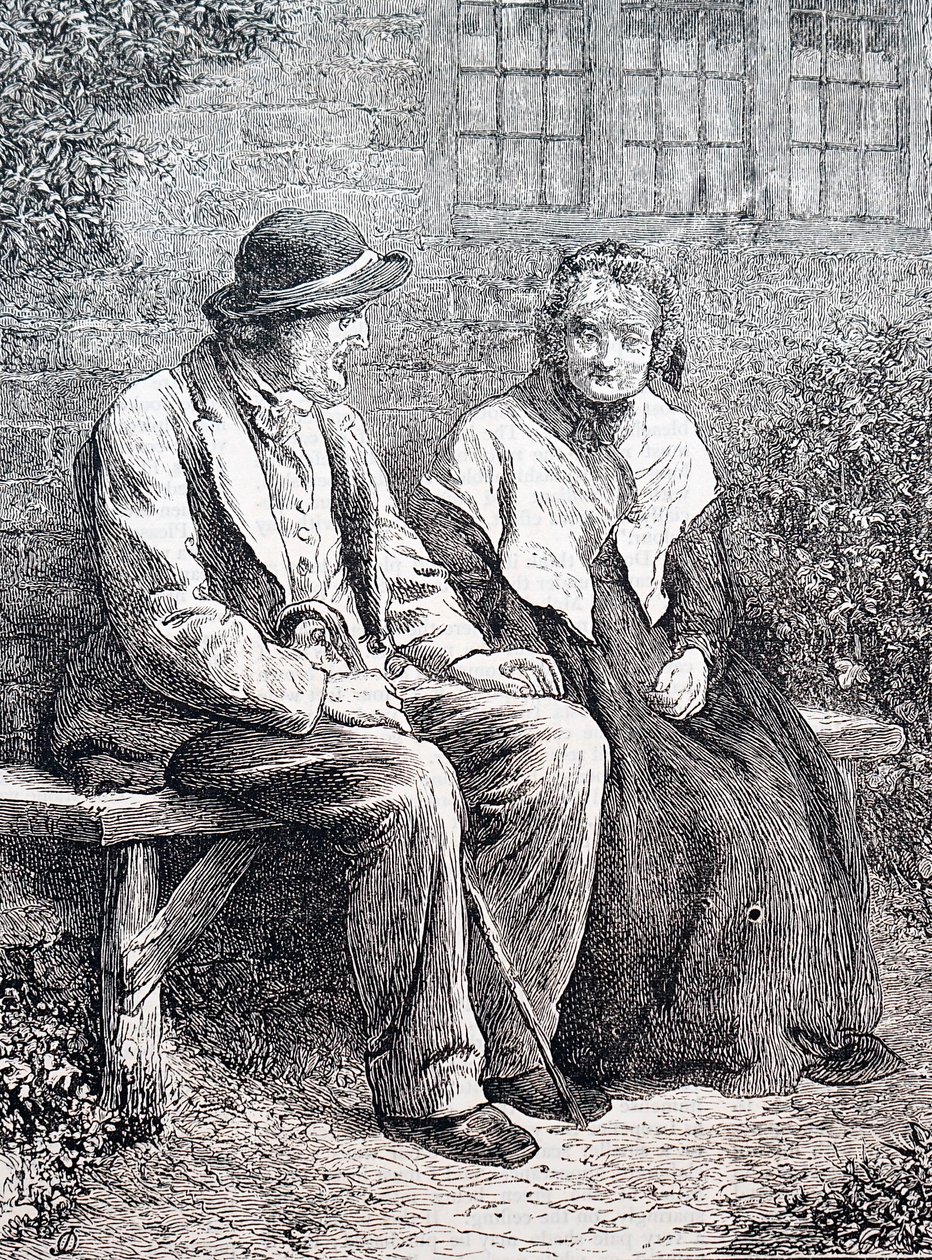 Ein älteres Paar (Gravur) von William Small