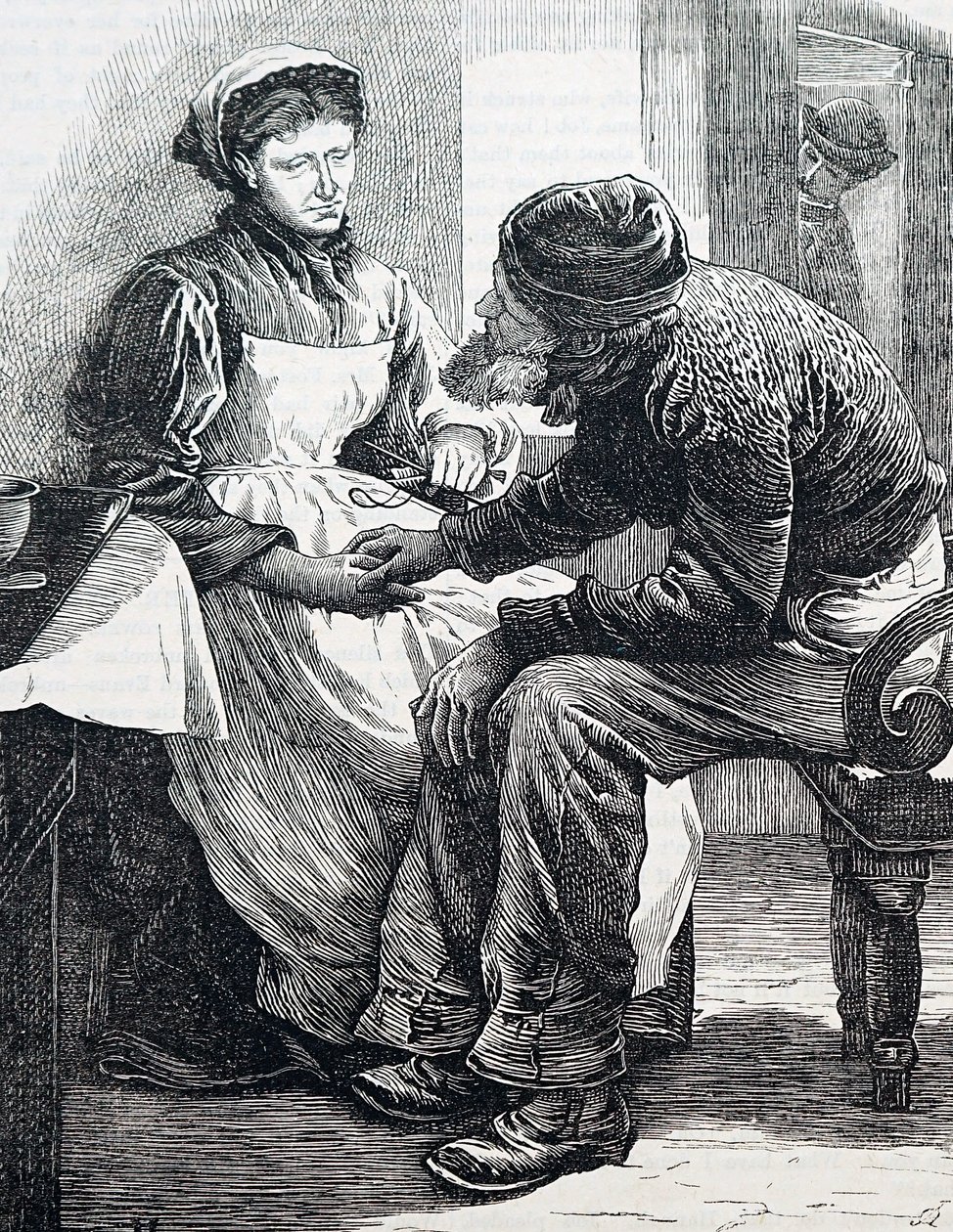 Ein älteres Paar (Gravur) von William Small