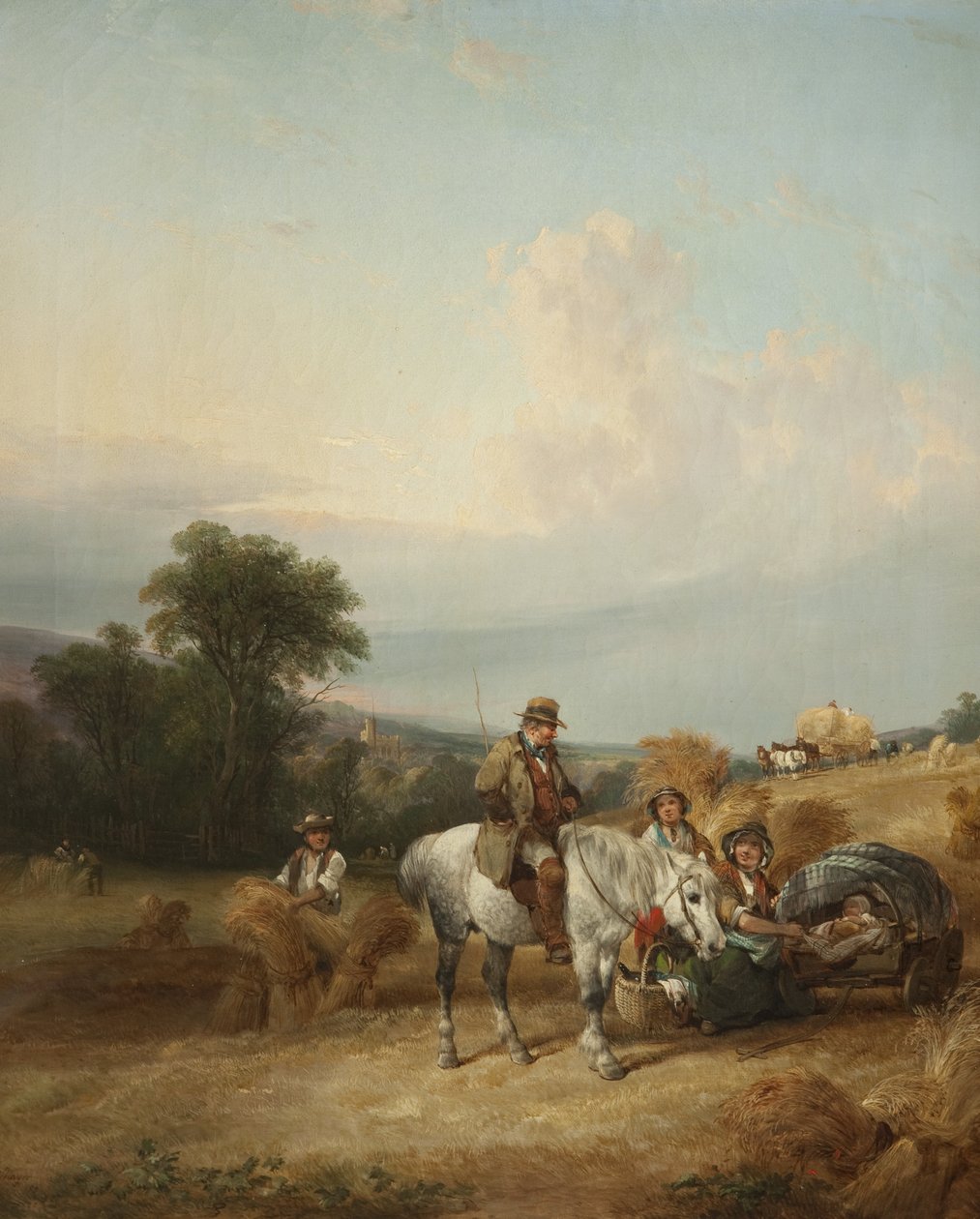 Ernteszene von William Snr. Shayer: hochwertiger Kunstdruck