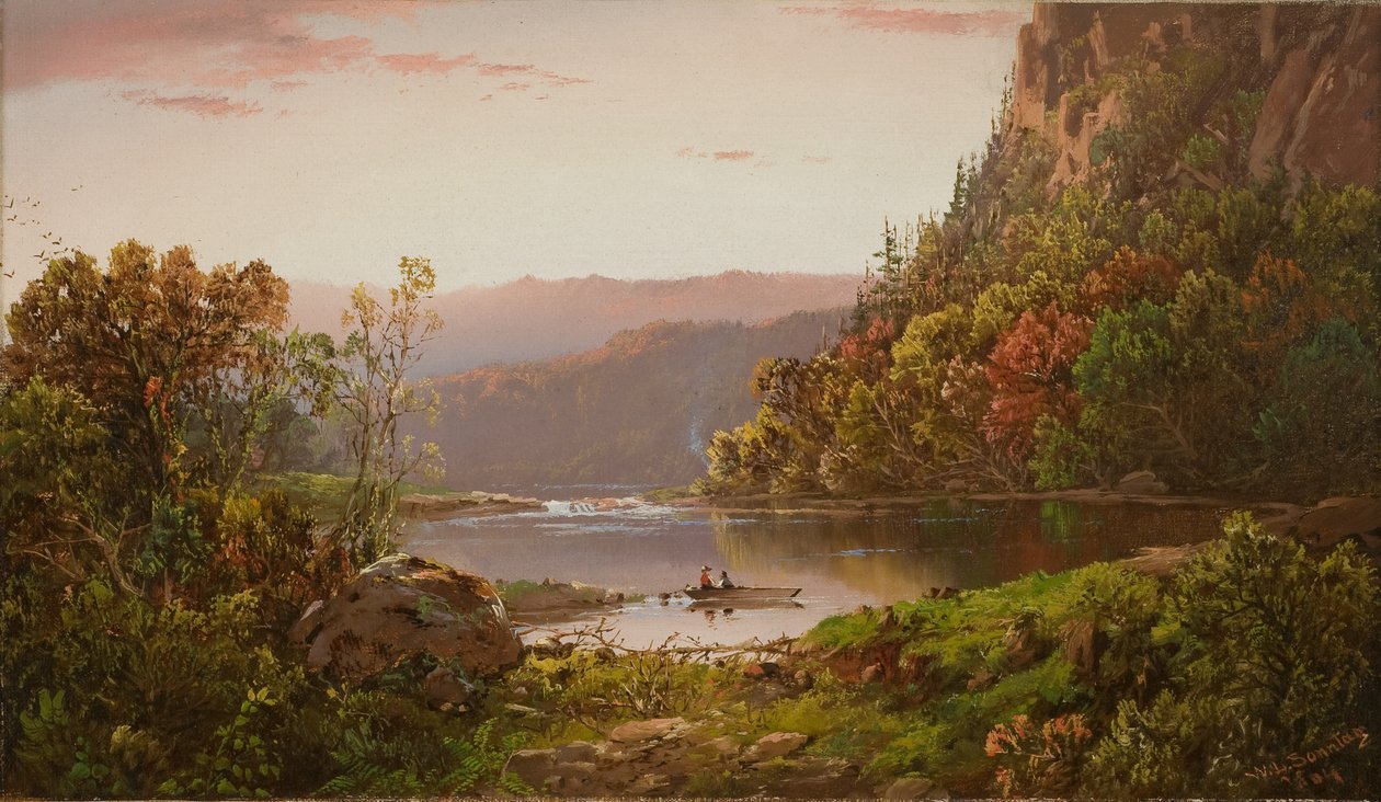 Am Valley River, Virginia von William Sonntag