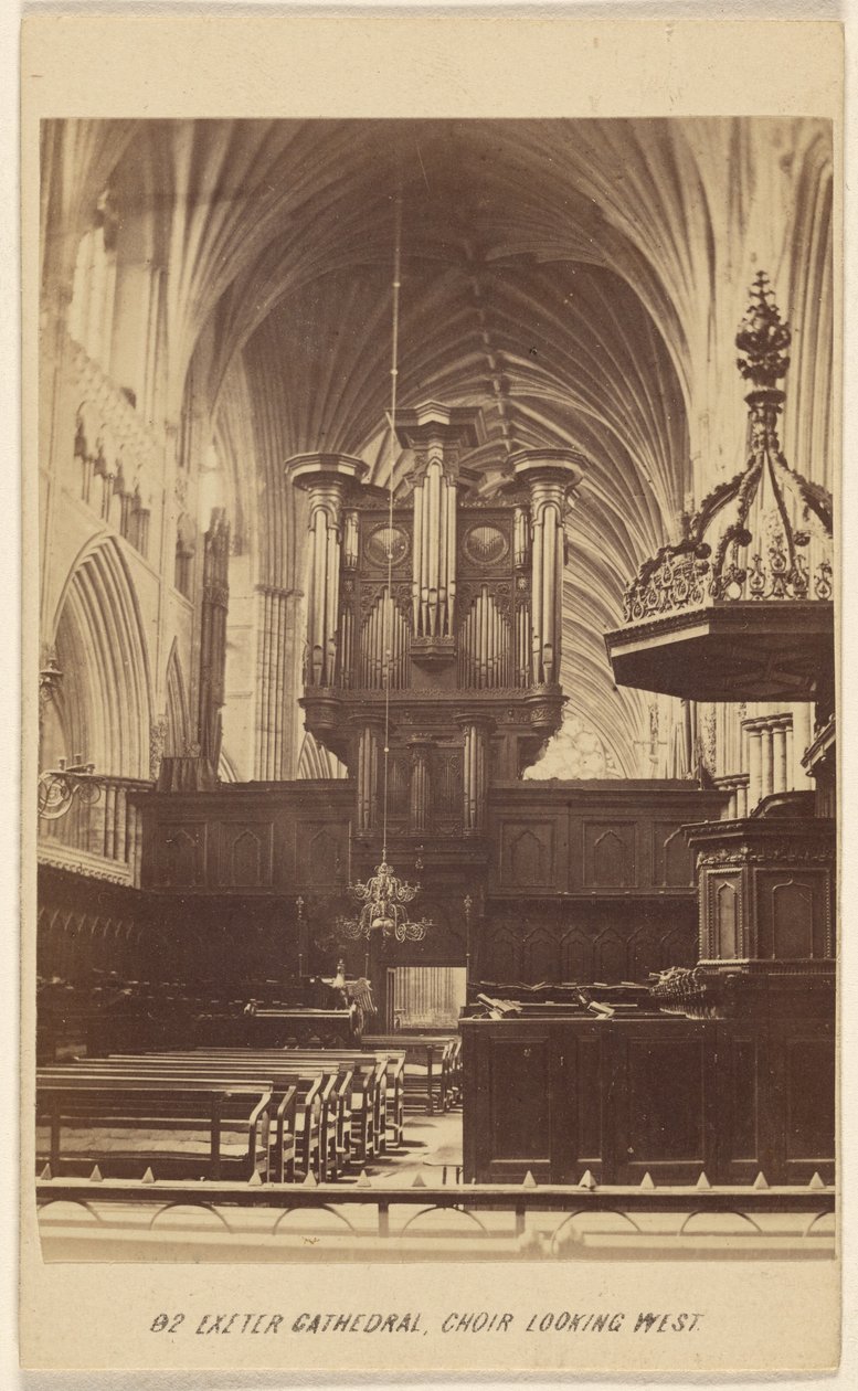 Exeter Kathedrale, Chor nach Westen blickend von William Spreat
