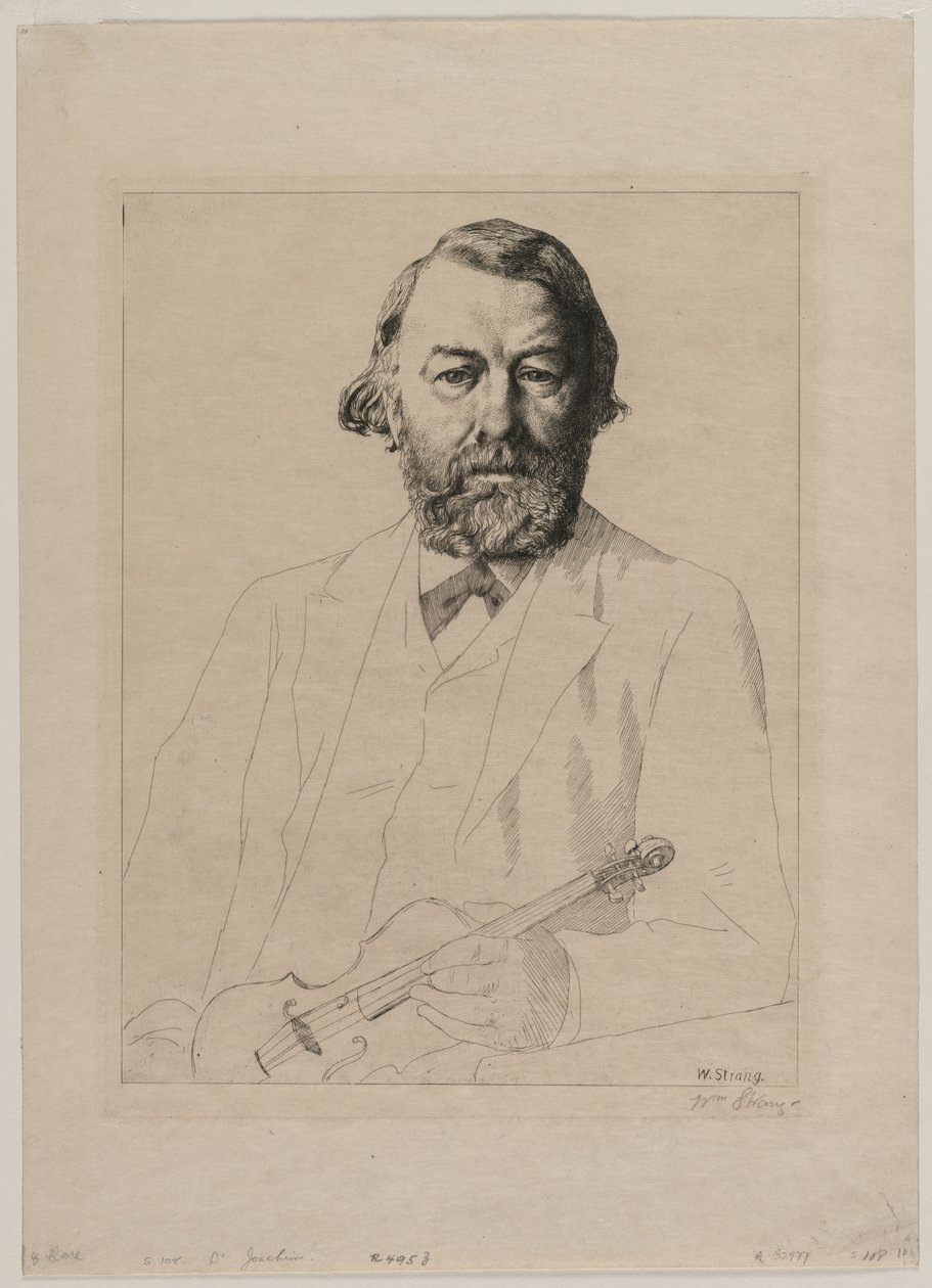 Dr. Joachim, 1887 von William Strang: Kunstdruck kaufen