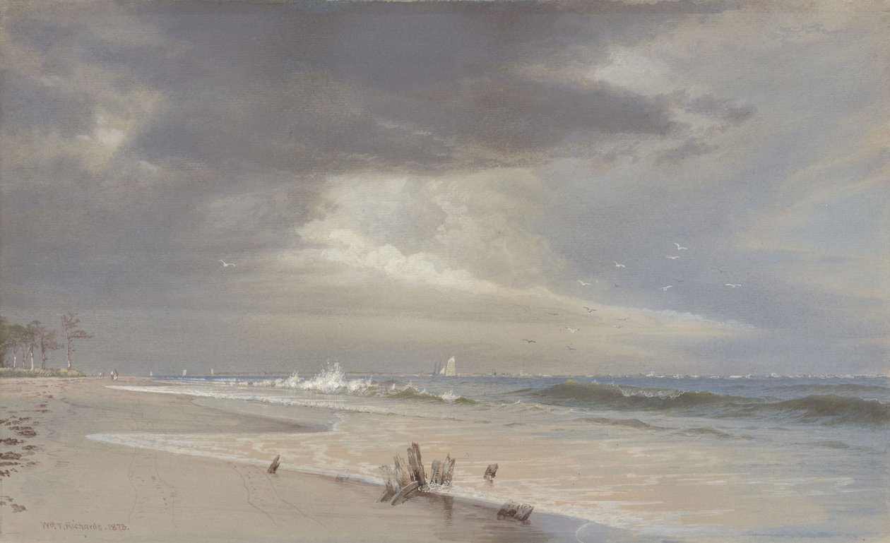 In der Nähe der Einfahrt, Atlantic City von William Trost Richards