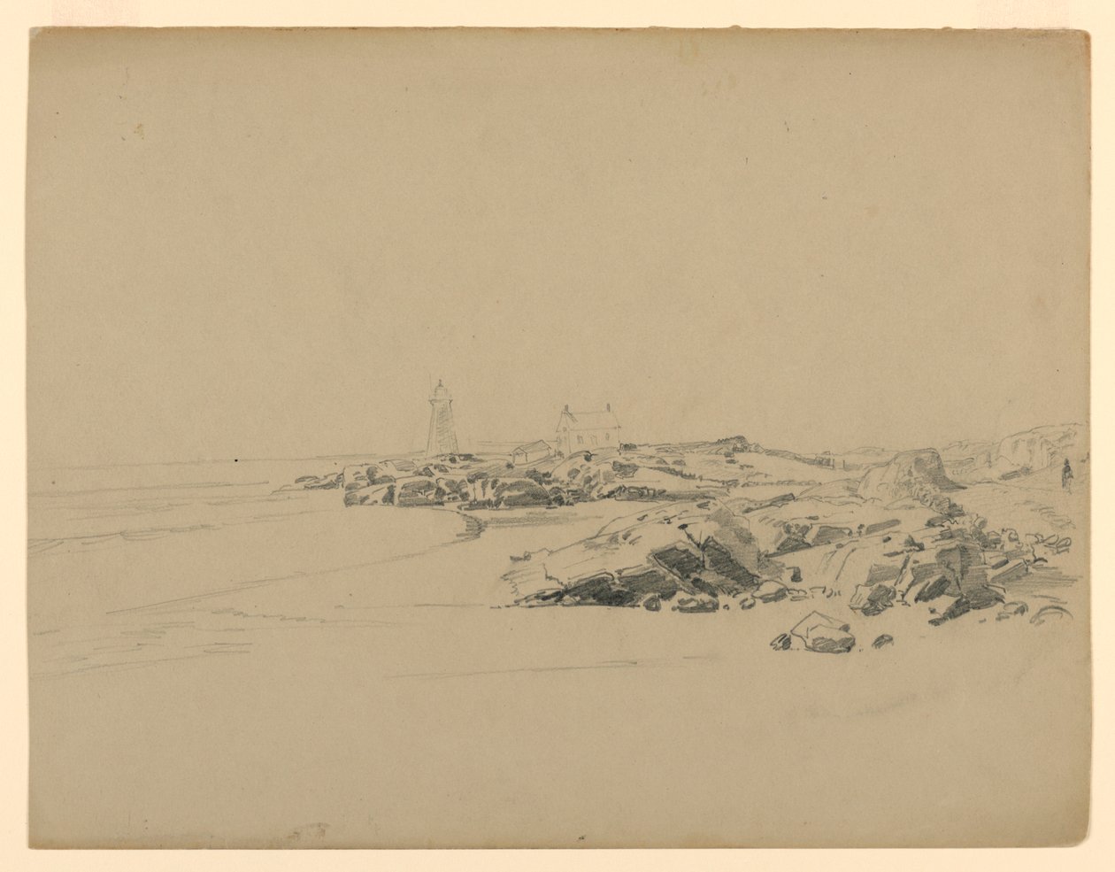 Studie der Küste, Point Judith, RI von William Trost Richards