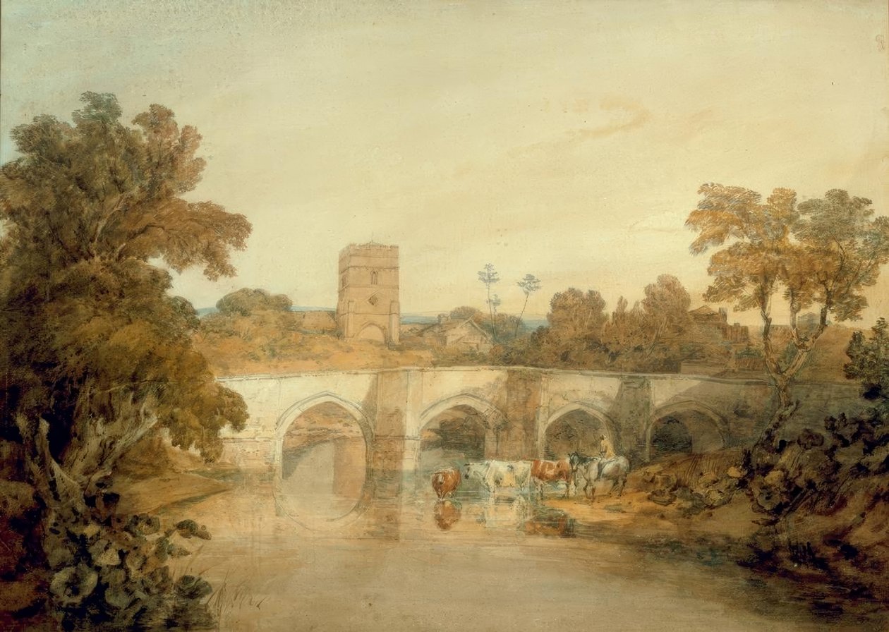 Bromfield am Fluss Onny, nahe Ludlow, Shropshire von Joseph Mallord William Turner