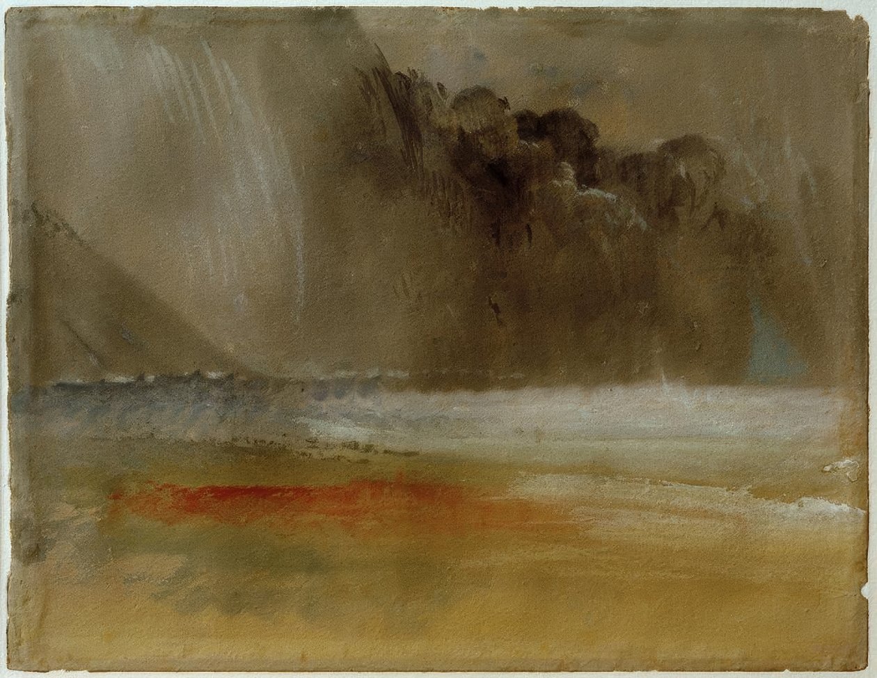Gewaltige Gewitterwolke über Meer und Sand von Joseph Mallord William Turner