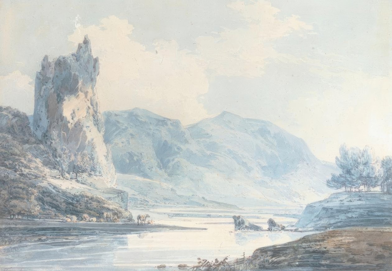 Ilam Rock, Dovedale, Staffordshire von Joseph Mallord William Turner