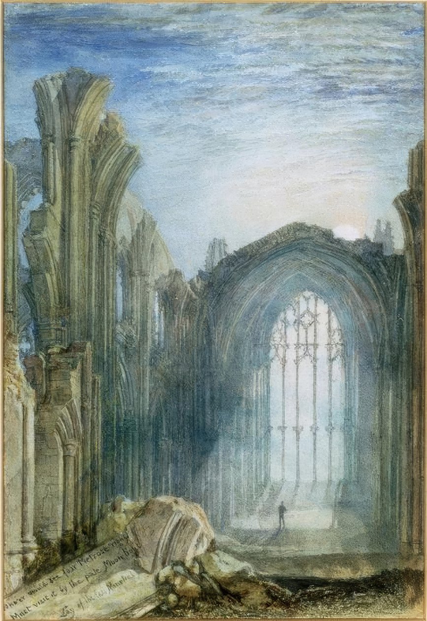 Melrose Abbey: Eine Illustration zu Sir Walter Scotts The La von Joseph Mallord William Turner