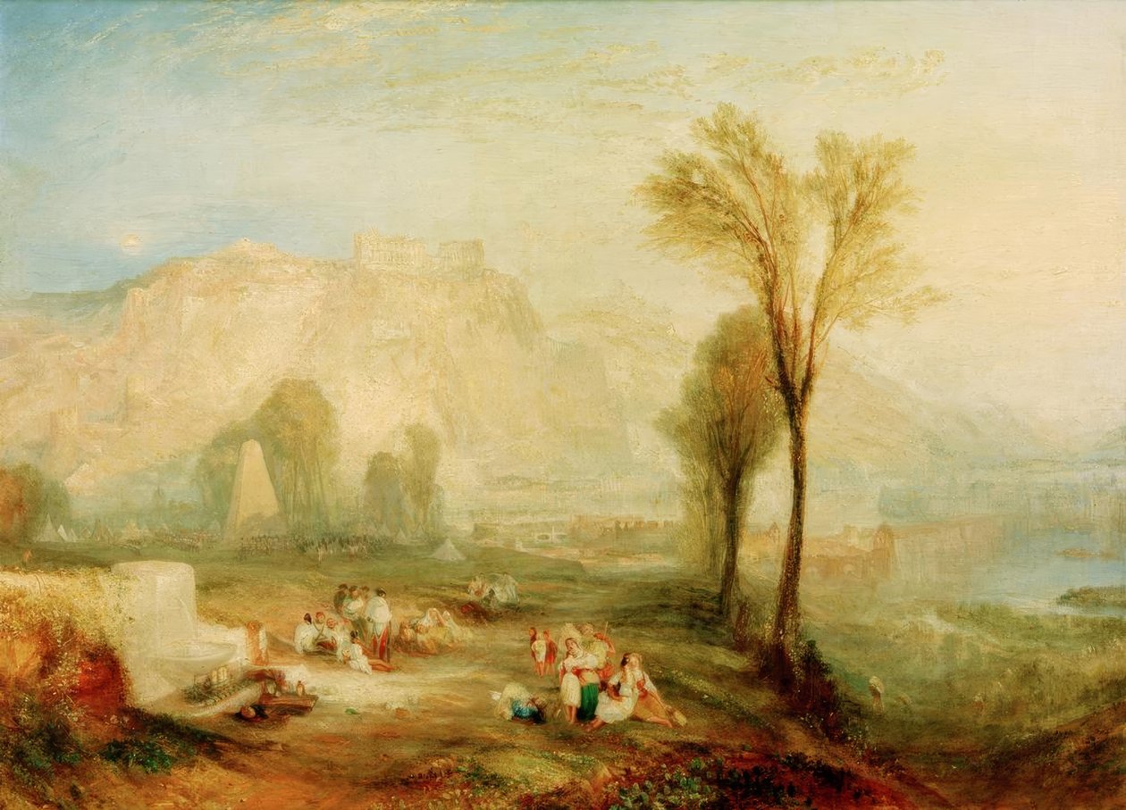 Der helle Stein der Ehre (Ehrenbreitstein) und das Grab von von Joseph Mallord William Turner