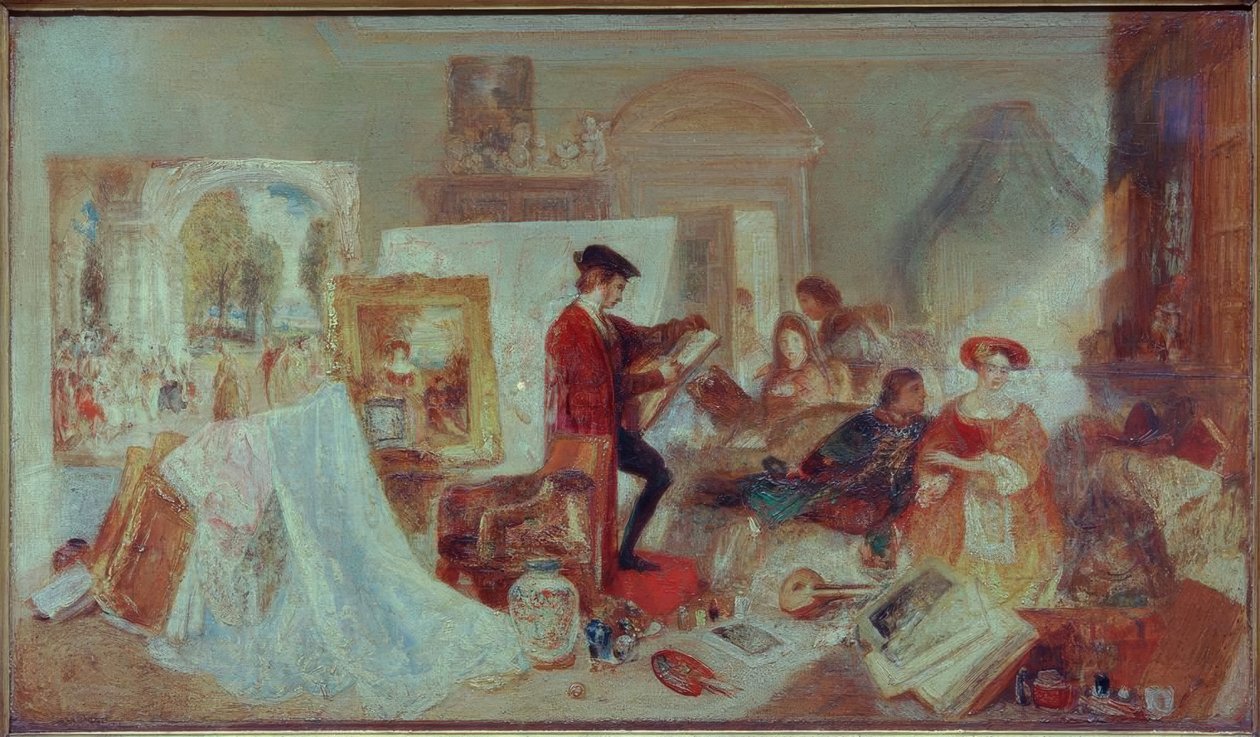 Watteau-Studie nach Fresnoys Regeln von Joseph Mallord William Turner