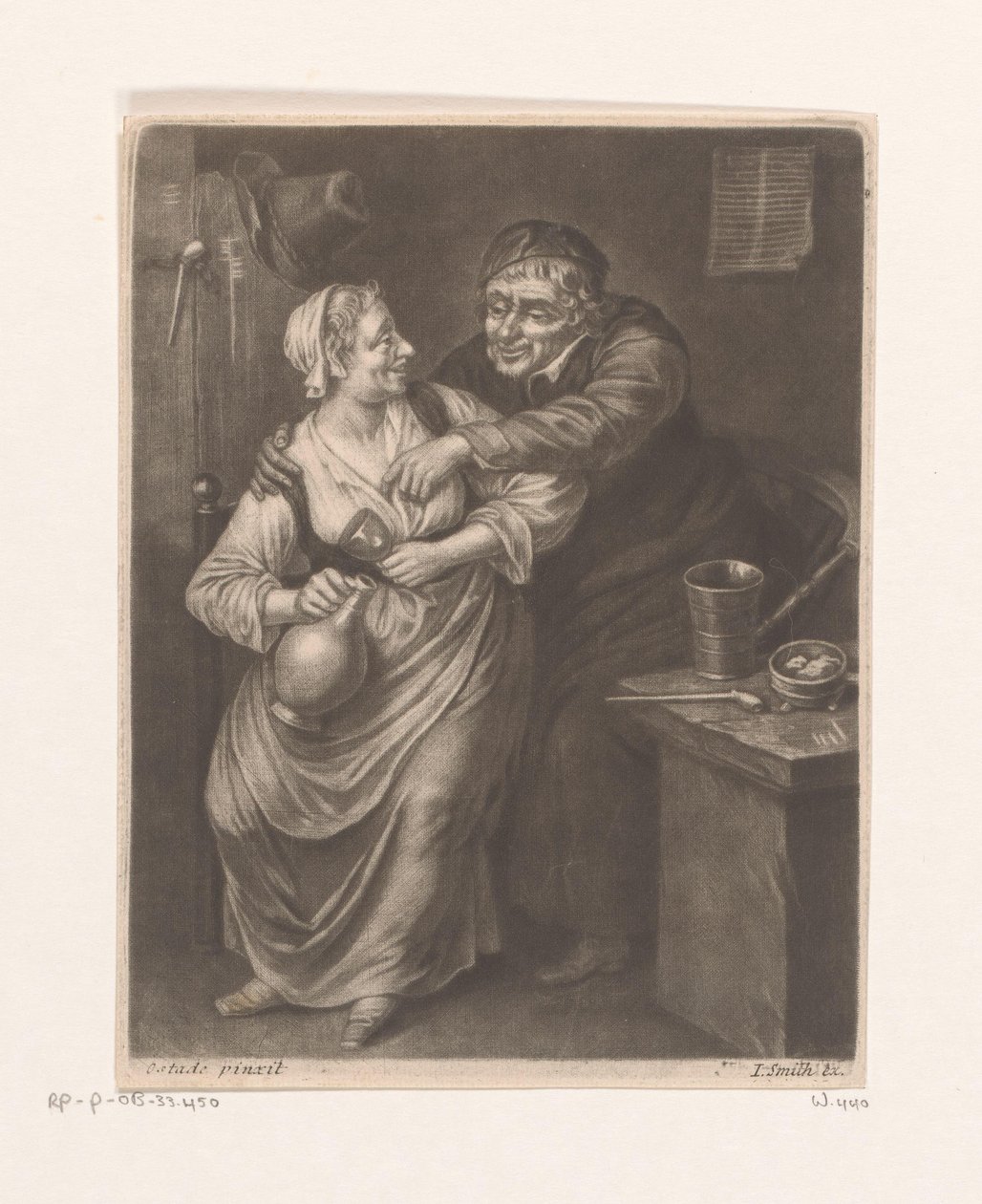 Wirtshausinterieur mit trinkendem Mann und Frau von William Vincent
