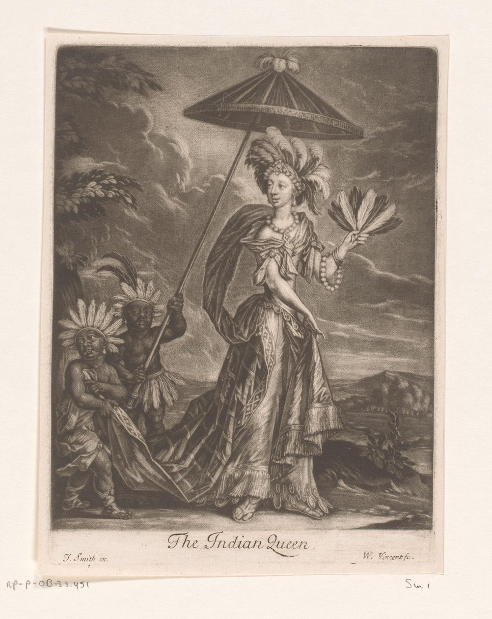 Porträt von Anne Bracegirdle als Königin von William Vincent