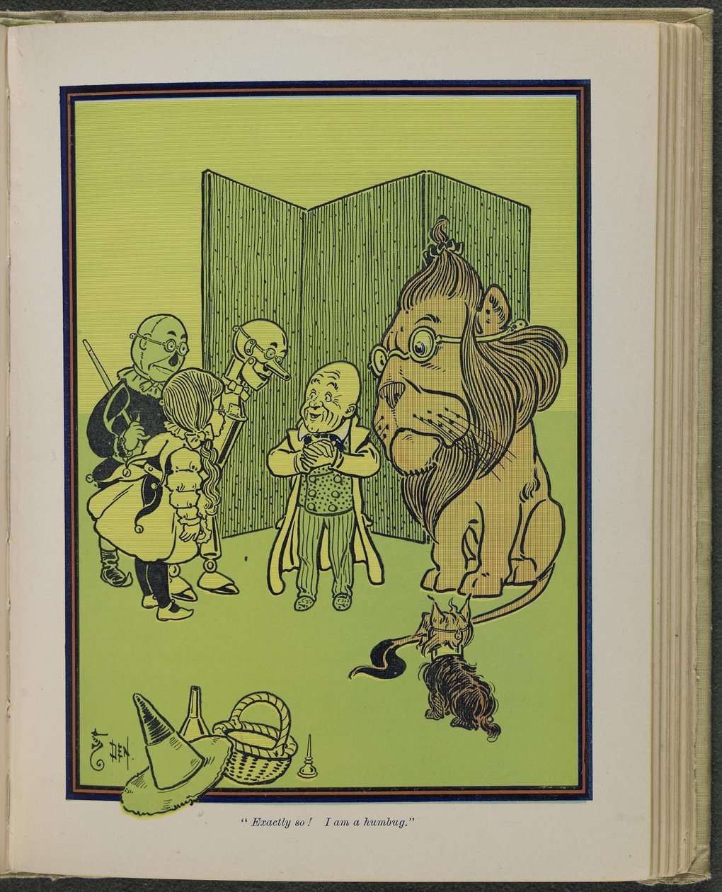 "Genau so! Ich bin ein Schwindler" Illustration aus "Der wunderbare Zauberer von Oz" von Lyman Frank Baum von William Wallace Denslow