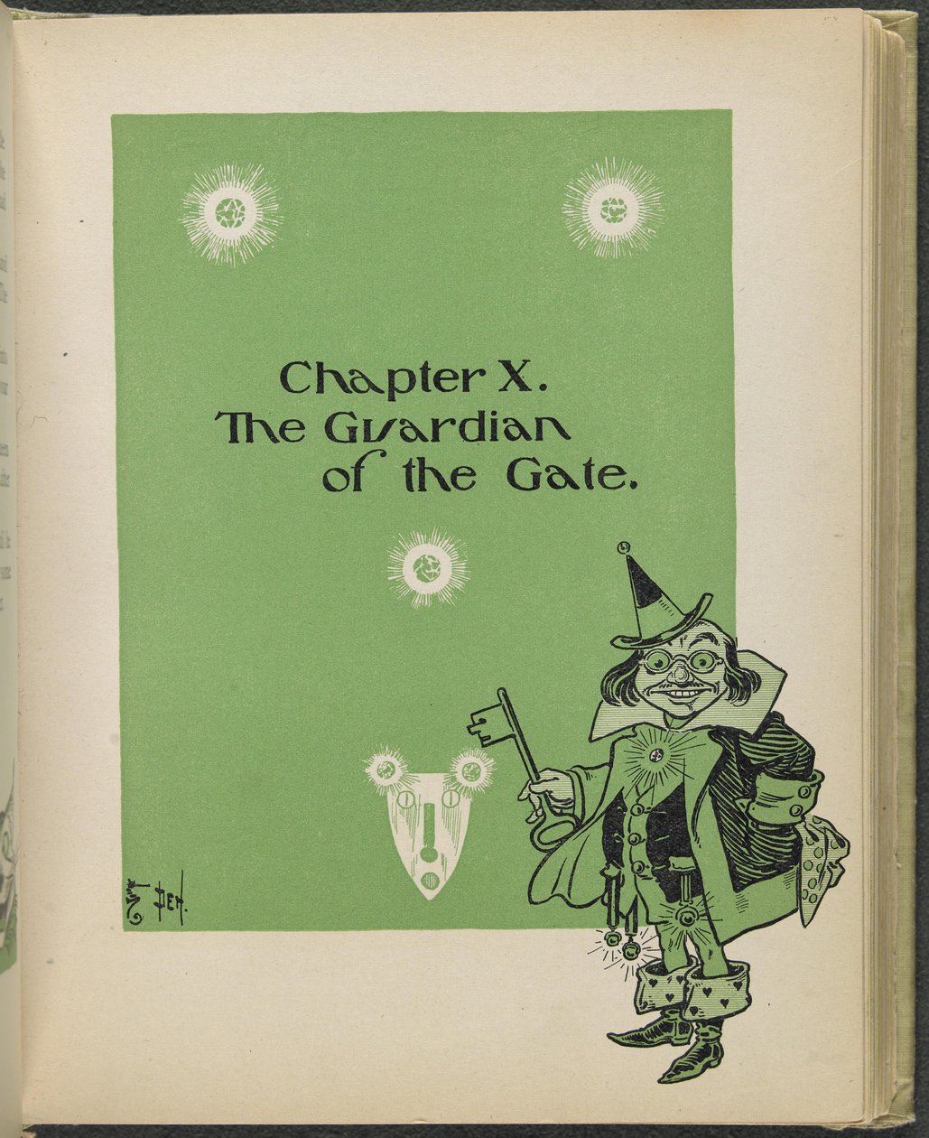 Illustration aus "Der wunderbare Zauberer von Oz" von Lyman Frank Baum von William Wallace Denslow