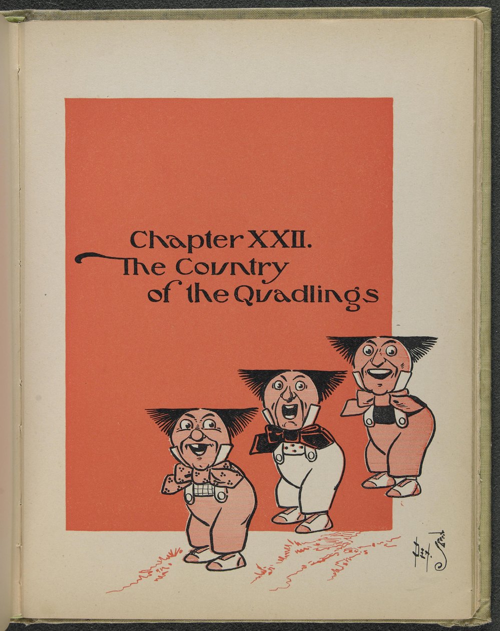 Illustration aus "Der wunderbare Zauberer von Oz" von Lyman Frank Baum von William Wallace Denslow
