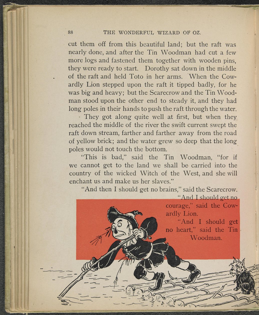 Illustration aus "Der wunderbare Zauberer von Oz" von Lyman Frank Baum von William Wallace Denslow