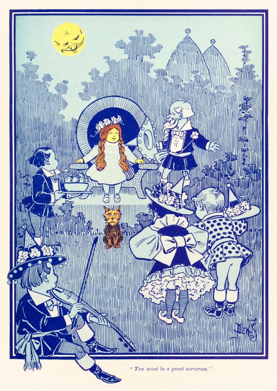 „Du musst eine große Zauberin sein.“ aus „Der Zauberer von Oz“ von L. Frank Baum von William Wallace Denslow