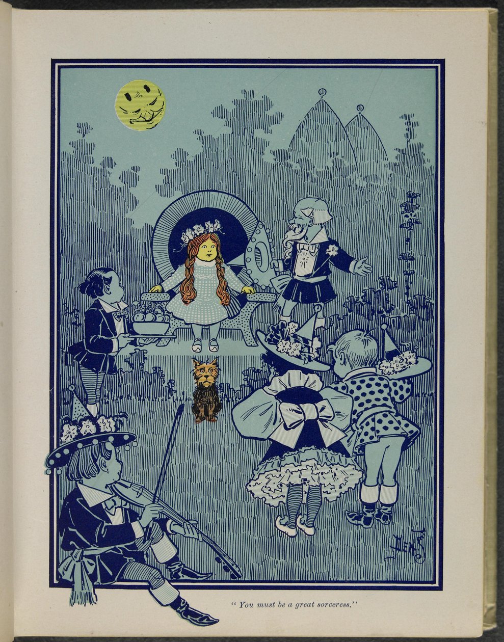 Du musst eine große Zauberin sein, Illustration aus "Der wunderbare Zauberer von Oz" von Lyman Frank Baum von William Wallace Denslow
