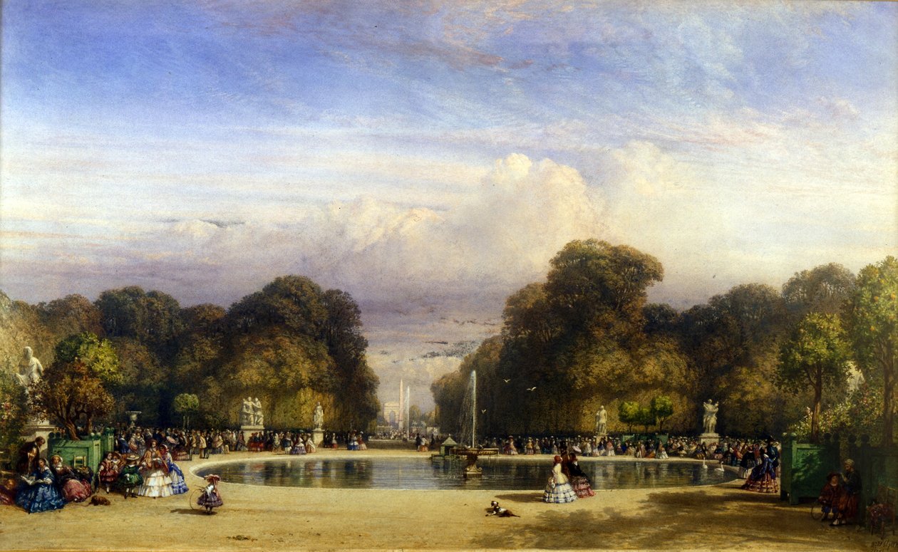 Die Tuileriengärten, Paris von William Wyld