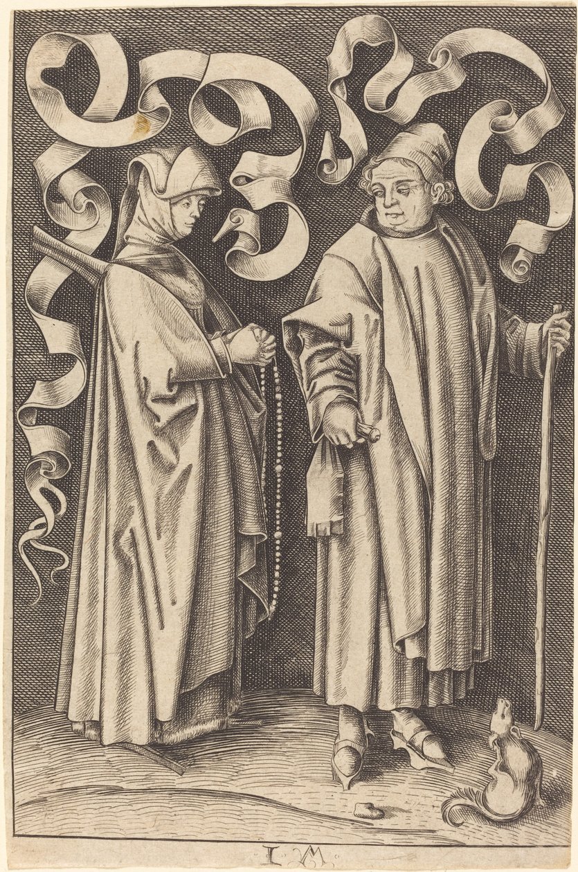 Die Kirchgänger von William Young Ottley after Israhel van Meckenem