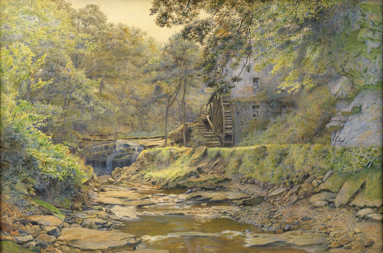 Eine Yorkshire-Mühle, 1886 von Wilmot Pilsbury