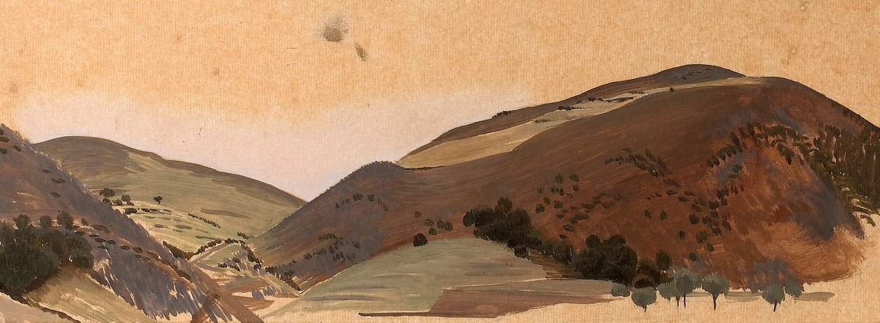 Landschaftsstudie für Santissima Trinita, ca. 1924 von Winifred Knights