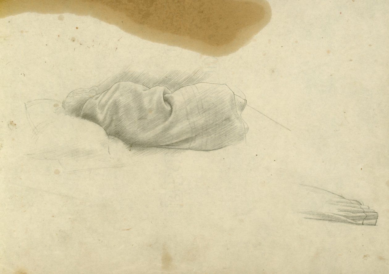 Studie für schlafende Frau für Santissima Trinita von Winifred Knights
