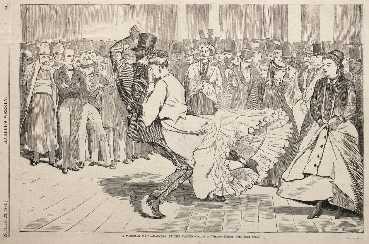 Ein Pariser Ball - Tanz im Casino, 1867 von Winslow Homer