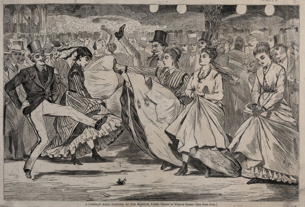 Ein Pariser Ball - Tanzen im Mabille, Paris von Winslow Homer