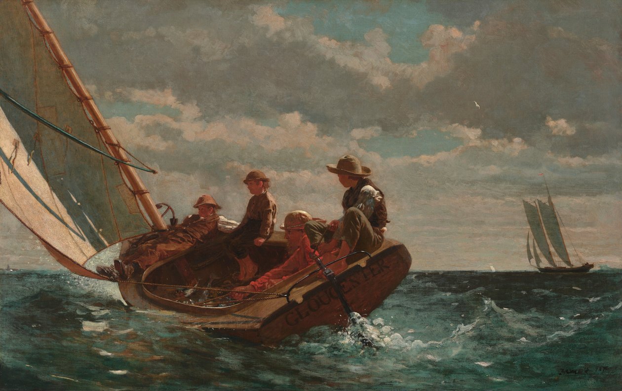 Breezing Up (Ein frischer Wind) von Winslow Homer