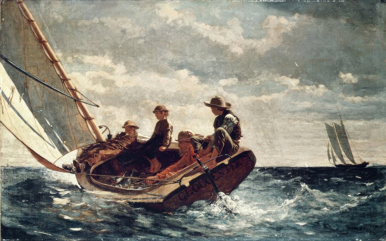 Breezing Up (A Fair Wind) von Winslow Homer