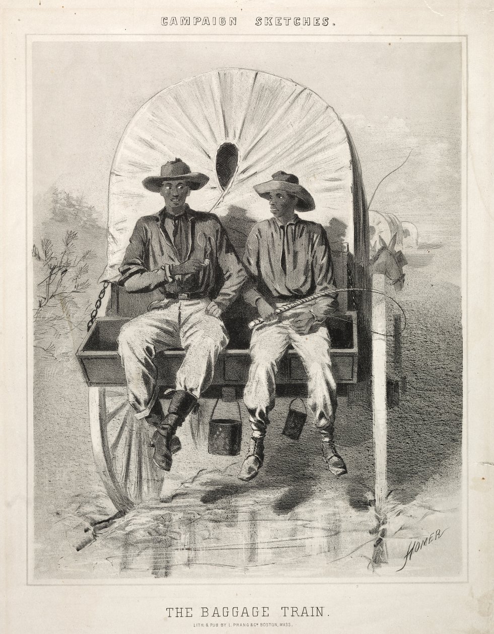 Kampagnenskizzen: Der Gepäckzug von Winslow Homer