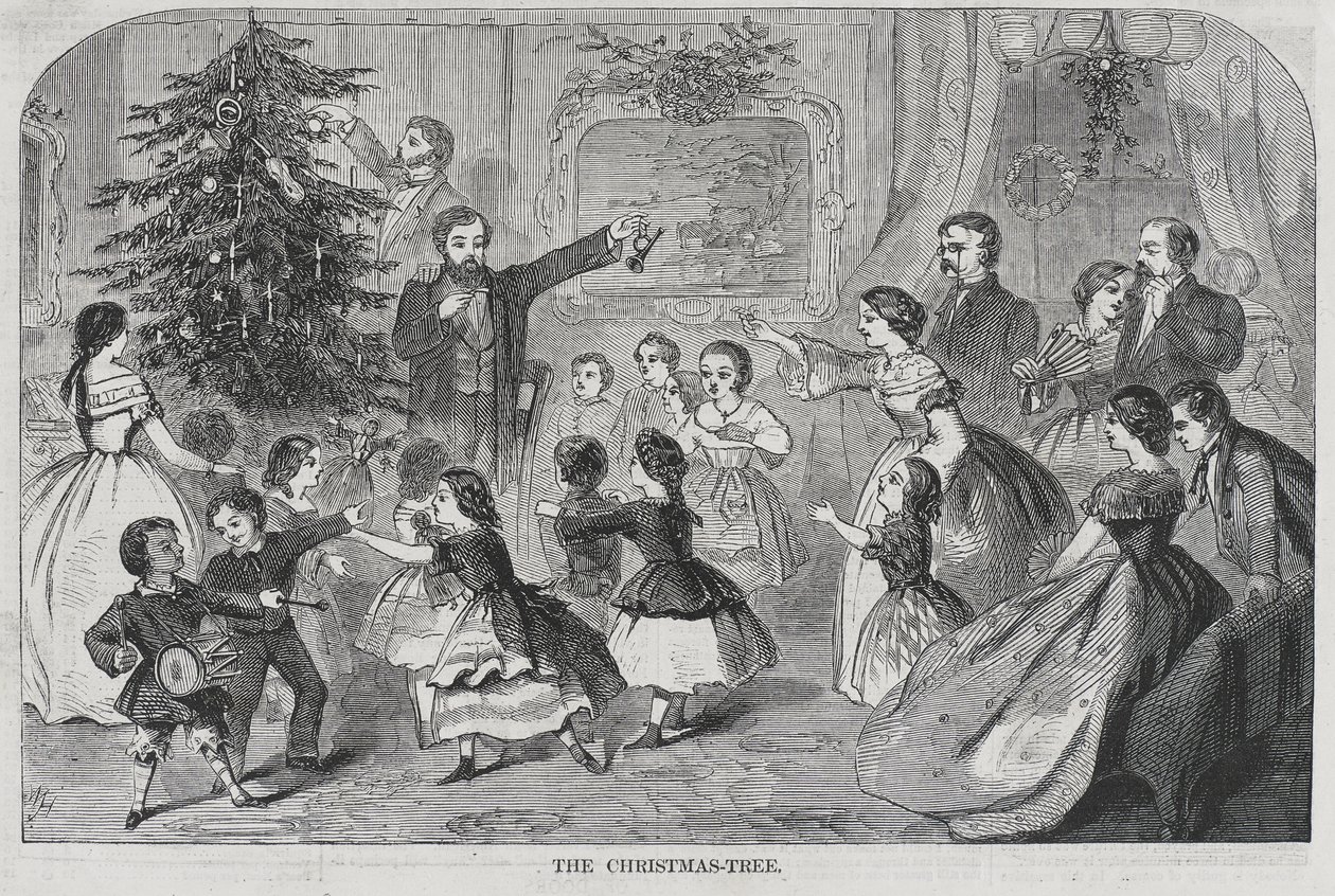 Weihnachten - Immergrün sammeln Der Weihnachtsbaum von Winslow Homer