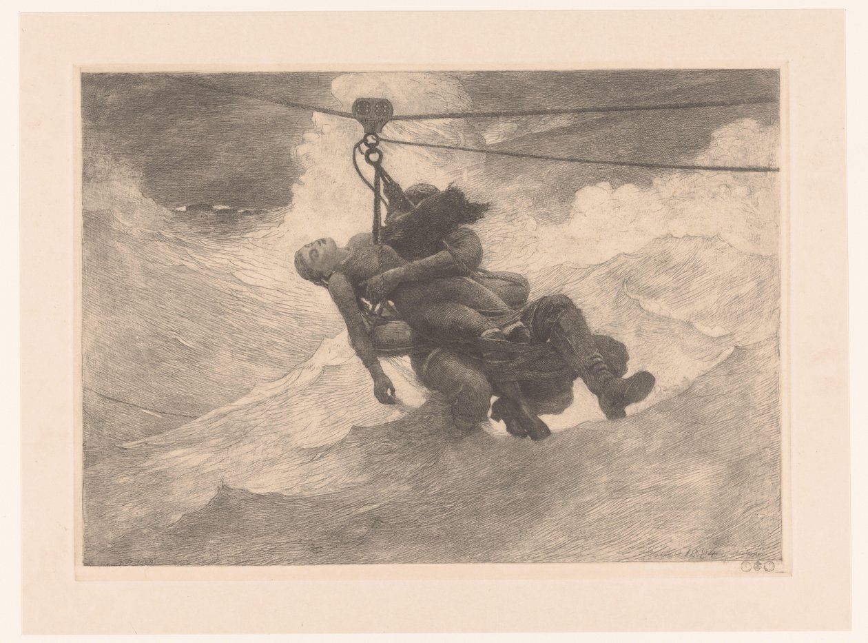 Die Rettungsleine von Winslow Homer