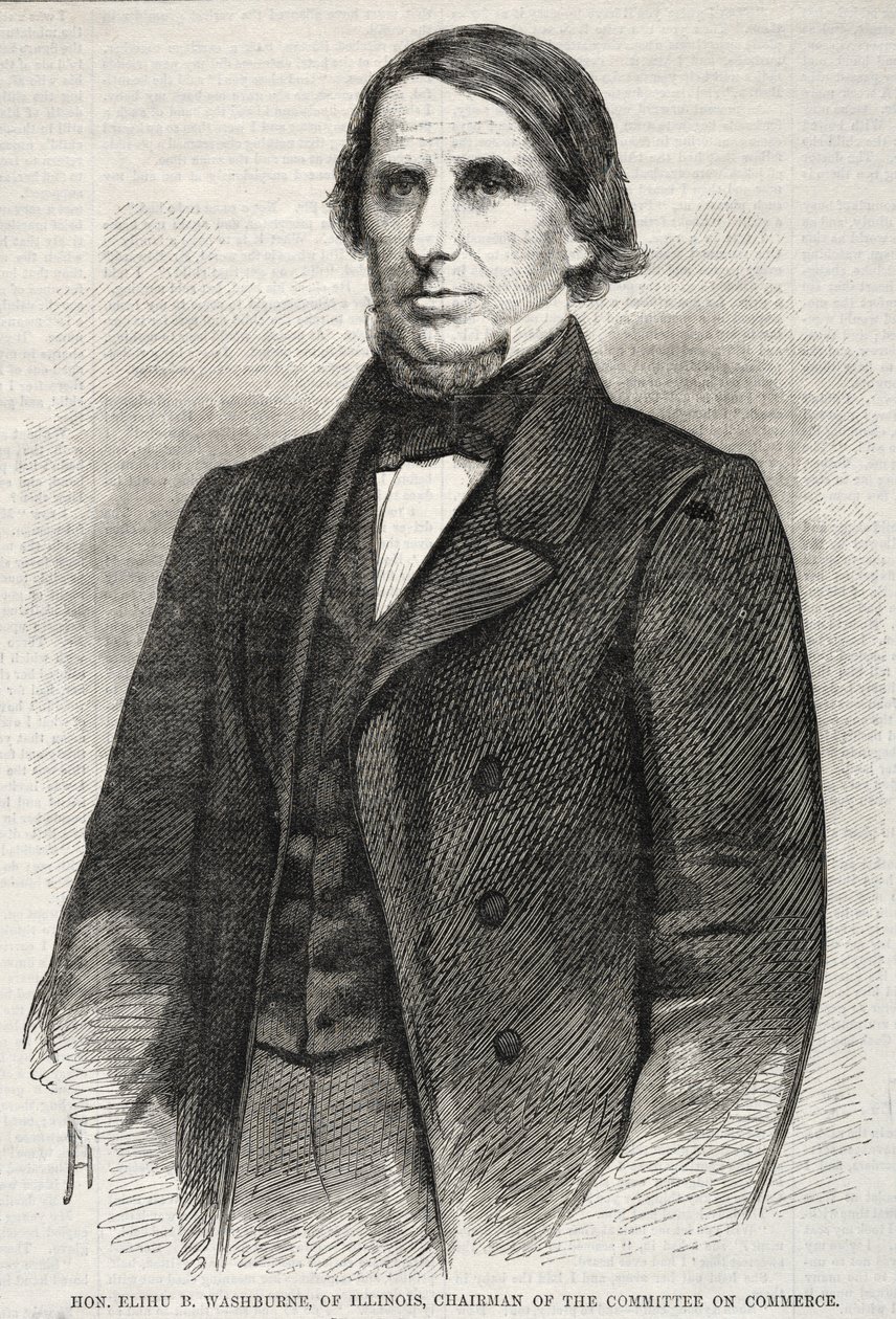 Hon. Elihu B. Washburne, Vorsitzender des Handelsausschusses von Illinois von Winslow Homer