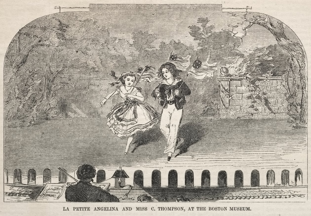 Die kleine Angelina und Miss C. Thompson im Boston Museum von Winslow Homer