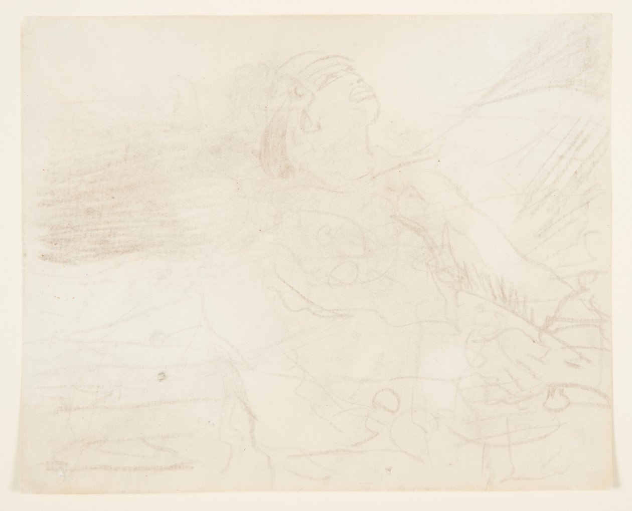 Mann auf einem Deck, der eine Schiffsglocke schlägt von Winslow Homer