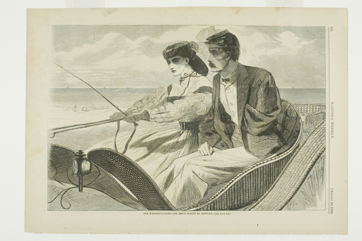 Unsere Badeorte—Der leere Ärmel in Newport von Winslow Homer